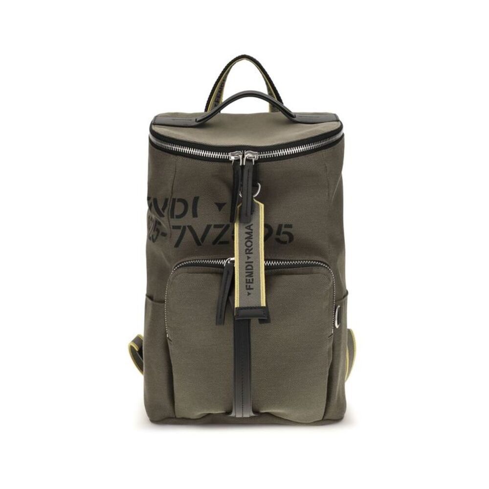 Fendi Bicolor Cotton Men's Backpack